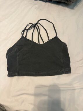 Hollister Black Strappy Crop Cami